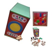 Brinquedo Pedagógico Educativo Em Madeira Caixa Tátil Premium - RafaBox
