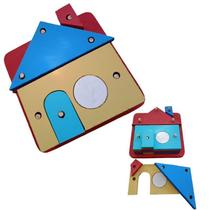 Brinquedo Pedagógico Educativo Em Madeira Casa / Casinha