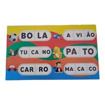 Brinquedo Pedagógico Educativo Em Madeira Escolha o Seu: Letras, Números E Formas De Encaixe