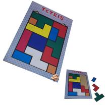 Brinquedo Pedagógico Educativo Em Madeira Quebra Cabeça Tetris