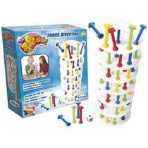 Brinquedo Pedagógico Educativo Jogo Infantil Torre Divertida - Xalingo