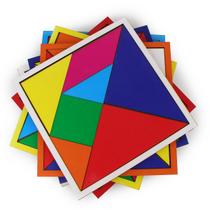 Brinquedo Pedagógico Educativo Jogo Quebra Cabeça Tangram