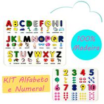 Brinquedo Pedagogico Educativo Kit Alfabeto E Números - Elefante Colorido Brinquedos