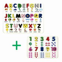 Brinquedo Pedagogico Educativo Kit Alfabeto E Números