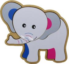 Brinquedo Pedagógico Educativo Quebra Cabeça Encaixe Elefante Madeira Mdf Brinquedo Pedagógico Educativo Quebra Cabeça Encaixe Elefante Madeira Mdf