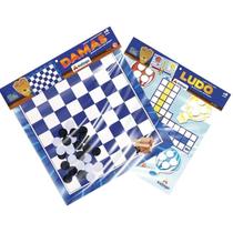 Brinquedo Pedagógico Em Madeira Jogos Tabuleiro Damas E Ludo