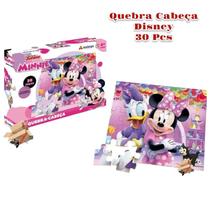 Brinquedo Pedagógico Em Madeira Quebra Cabeça Mickey Ou Minnie Disney - Xalingo