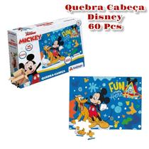 Brinquedo Pedagógico Em Madeira Quebra Cabeça Mickey Ou Minnie Disney - Xalingo