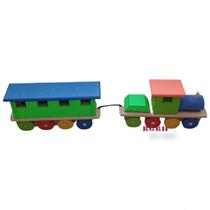 Brinquedo Pedagógico Em Madeira Trem / Trenzinho Premium Tamanho M