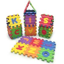 Brinquedo pedagogico eva mini castelo abc 8x8cm 8mm 26 evamax