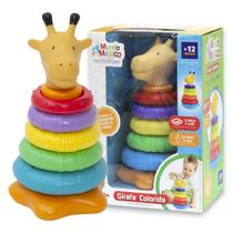 Brinquedo Pedagógico Girafa Colorida Criativa Mundo Mágico - Homeplay