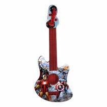 Brinquedo Pedagógico Guitarra A Corda Infantil Super Heróis E Princesas Disney - Etitoys - BH Mania De Brincar