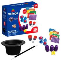 Brinquedo Pedagógico Kit Mágica Com Cartola Super 35 Truques