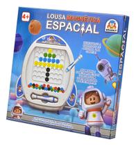 Brinquedo Pedagógico Lousa Magnética Nave Espacial - Braskit