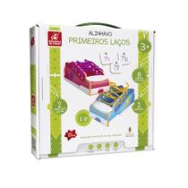 Brinquedo Pedagogico Madeira Alinhavo Primeiros Lacos 3D 8P Brinquedo Pedagogico Madeira Alinhavo Primeiros Lacos 3D 8P