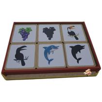 Brinquedo Pedagógico Madeira Jogo Memória Infantil Premium