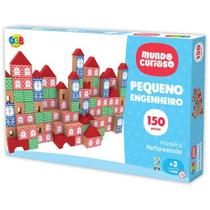 Brinquedo Pedagogico Madeira Pequeno Engenheiro 150Pcs Brinquedo Pedagogico Madeira Pequeno Engenheiro 150Pcs