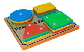 Brinquedo Pedagógico Madeira Prancha Seleção Encaixe Premium Brinquedo Pedagógico Madeira Prancha Seleção Encaixe Premium