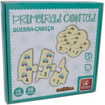 Brinquedo Pedagogico Madeira Primeiras Contas 48 PCS - Brinc. de Crianca