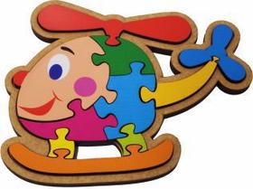 Brinquedo Pedagógico Madeira Quebra Cabeça Infantil Animais E Veículos Premium
