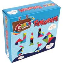 Brinquedo Pedagogico Madeira Tangram 35 Pecas Carlu