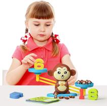 Brinquedo Pedagógico Matemática Educativo Stem Macaco Balança