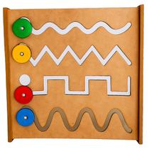 Brinquedo Pedagógico Mdf 4 Linhas Estimula Raciocínio