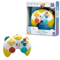 Brinquedo Pedagógico Meu Primeiro Controle De Videogame Para Bebês Com Luz e Som - Multikids