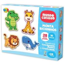 Brinquedo Pedagogico Monta Bichinhos 28 Pcs Brinquedo Pedagogico Monta Bichinhos 28 Pcs