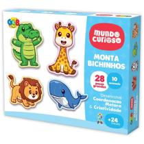 Brinquedo Pedagógico Monta Bichinhos 28 Peças Brinquedo Pedagógico Monta Bichinhos 28 Peças