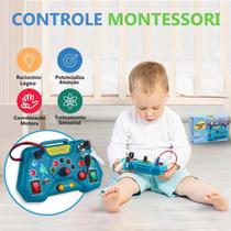 Brinquedo Pedagógico Montessori Controle Botões Luzes Led