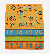 Brinquedo Pedagógico Numero 1 ao 20 Tabuleiro Tatame 21x31cm, escola Brinquedo Pedagógico Numero 1 ao 20 Tabuleiro Tatame 21x31cm, escola