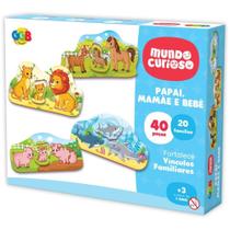 Brinquedo Pedagógico Papai, Mamãe e Bebê 40 Peças Brinquedo Pedagógico Papai, Mamãe e Bebê 40 Peças