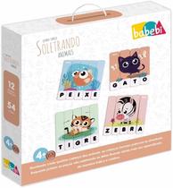 Brinquedo Pedagógico Quebra-Cabeça Soletrando Animais - Babebi Brinquedo Pedagógico Quebra-Cabeça Soletrando Animais - Babebi