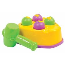Brinquedo pedagogico rata tuff bate martelo colorido para bebes - jxp brink
