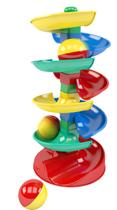 Brinquedo pedagogico Rola Bola Blocolândia 18 peças Dismat MK412 - DISMAT BRINQUEDOS