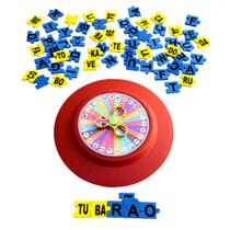 Brinquedo Pedagógico - Roleta Do Alfabeto E Silabas Simples - Criativa Materiais Educativos