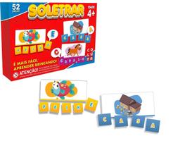 Brinquedo Pedagógico Soletrar Jogo Infantil Educativo 52 Peças - Coluna