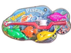 Brinquedo Pega Peixe Vara Com 4 Peixes Divertido Crianças Brinquedo Pega Peixe Vara Com 4 Peixes Divertido Crianças