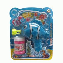 Brinquedo Peixinho Faz Bolinhas De Sabão + Detergente Diversão garantida para crianças no verão Perfeito para calor - Majestic
