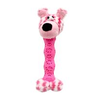 Brinquedo Pelúcia Apito Cachorro Rosa Hercules