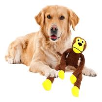 Brinquedo Pelúcia Com Apito Para Cães Macaco