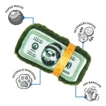 Brinquedo pelucia dinheirão g- p/cães petiko