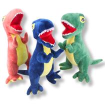 Brinquedo Pelúcia Dinossauro T-Rex 33Cm 3 Cores - Ap Toys