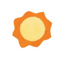 brinquedo pelúcia frisbee sol para cães com som - oikos animal