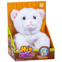Brinquedo Pelúcia Hug Me Zoo Gatinho para Crianças a Partir 3 Anos Multikids - BR1719