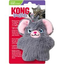 Brinquedo Pelúcia KONG Cat Snuzzles Mouse Com Sons de Estalos e Catnip Para Gatos