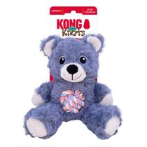 Brinquedo Pelúcia Kong Knots Teddy Com Corda e Apito para Cachorro Pequeno - Azul