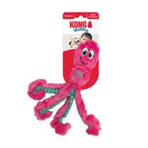 Brinquedo Pelúcia Kong Wubba Octopus Polvo Rosa Para Cães Pequeno