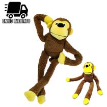 Brinquedo Pelúcia Macaco Apito Sonoro para Cachorro e Gatos Macaquinho Pet Cães